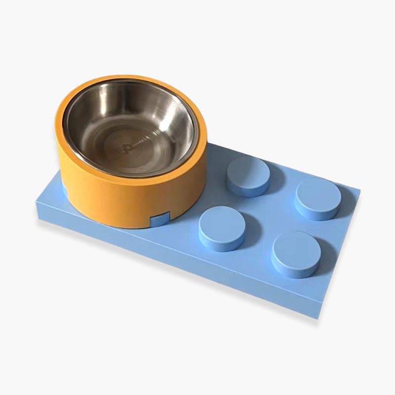 PPKP Building Blocks Pet Feeders | Stainless Bowls and Trays (Customisable) - CreatureLand