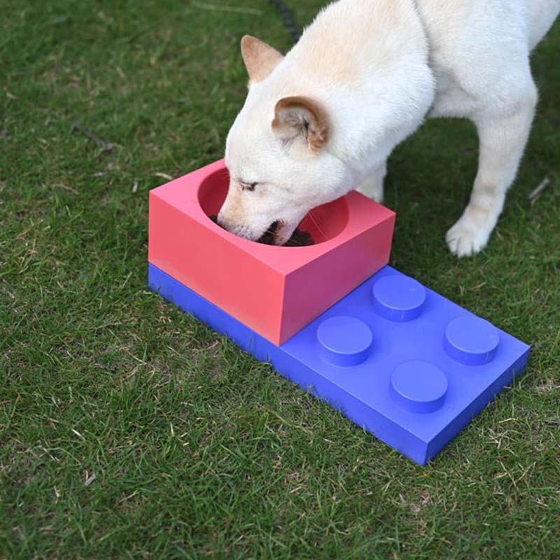 PPKP Building Blocks Pet Feeders | Stainless Bowls and Trays (Customisable) - CreatureLand