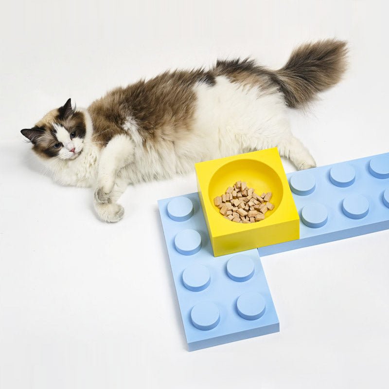 PPKP Building Blocks Pet Feeders | Stainless Bowls and Trays (Customisable) - CreatureLand