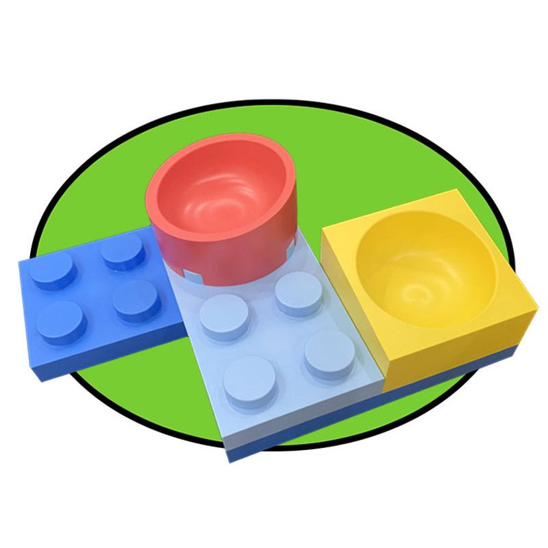 PPKP Building Blocks Pet Feeders | Stainless Bowls and Trays (Customisable) - CreatureLand