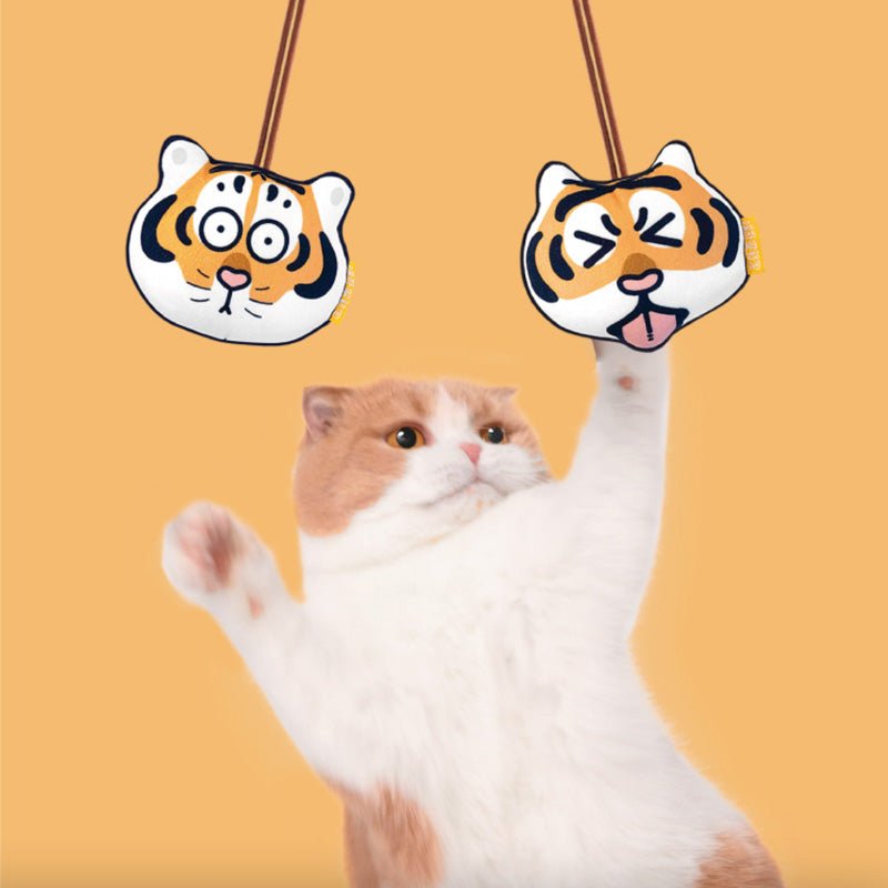 PurLab Hang Around Tiger Catnip Toy (2 Designs) - CreatureLand