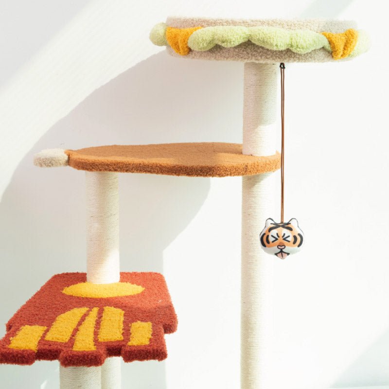 PurLab Hang Around Tiger Catnip Toy (2 Designs) - CreatureLand