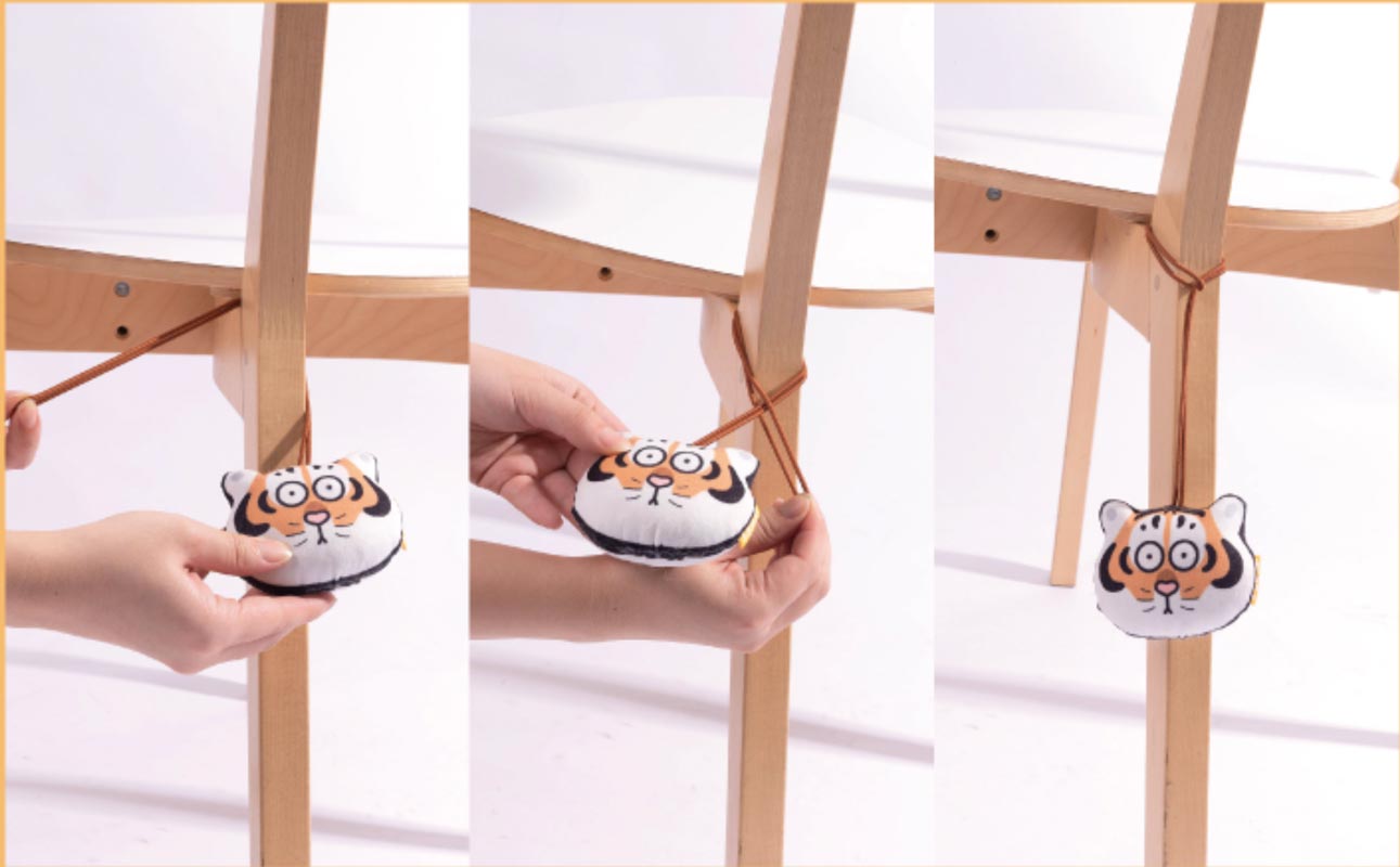 PurLab Hang Around Tiger Catnip Toy (2 Designs) - CreatureLand