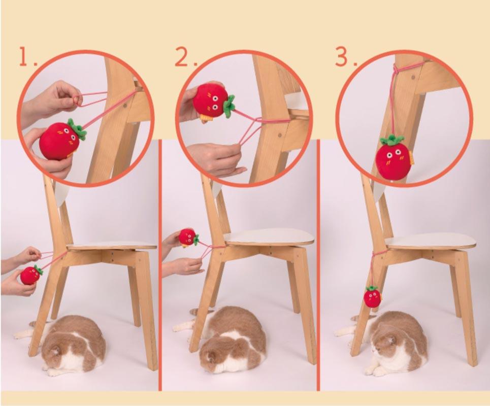 PurLab Hang Around Veggie Catnip Toy (3 Designs) - CreatureLand