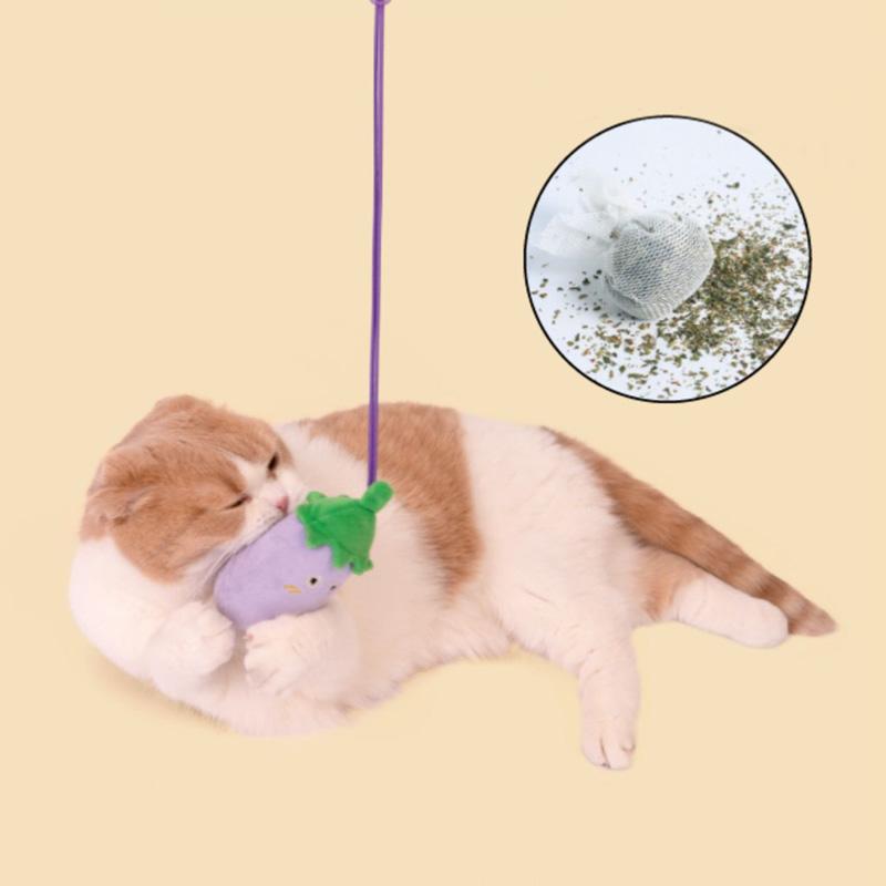PurLab Hang Around Veggie Catnip Toy (3 Designs) - CreatureLand
