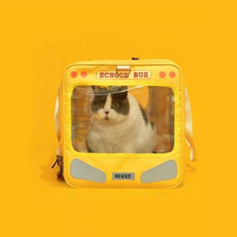 PurLab School Bus Pet Carrier Trolley - CreatureLand