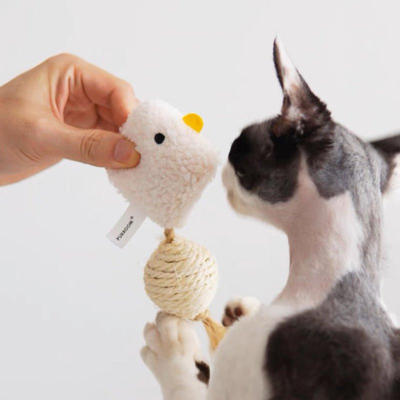 Purroom Little Chick Catnip Rope Ball - CreatureLand