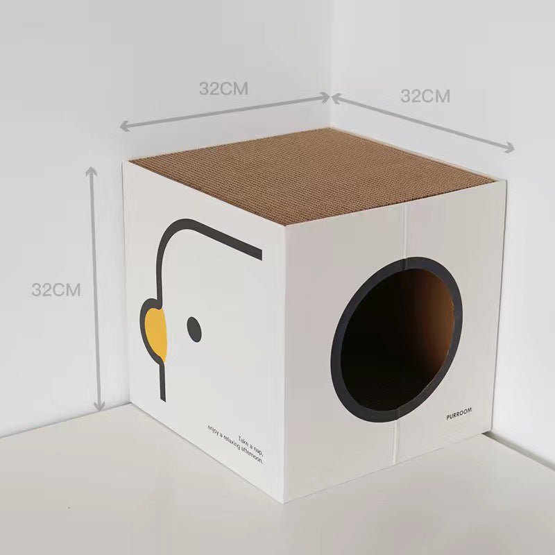 Purroom Little Chick Cube Scratcher - CreatureLand