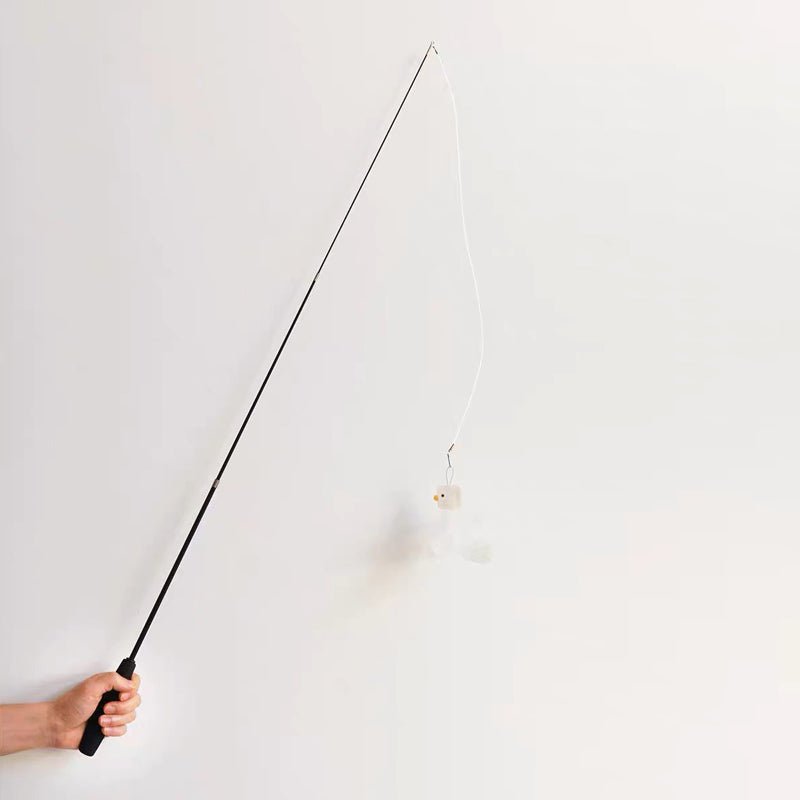 Purroom Little Chick Feather Teaser Rod - CreatureLand