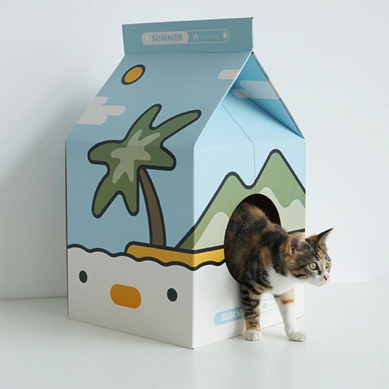 Purroom Little Chick House Scratcher - CreatureLand