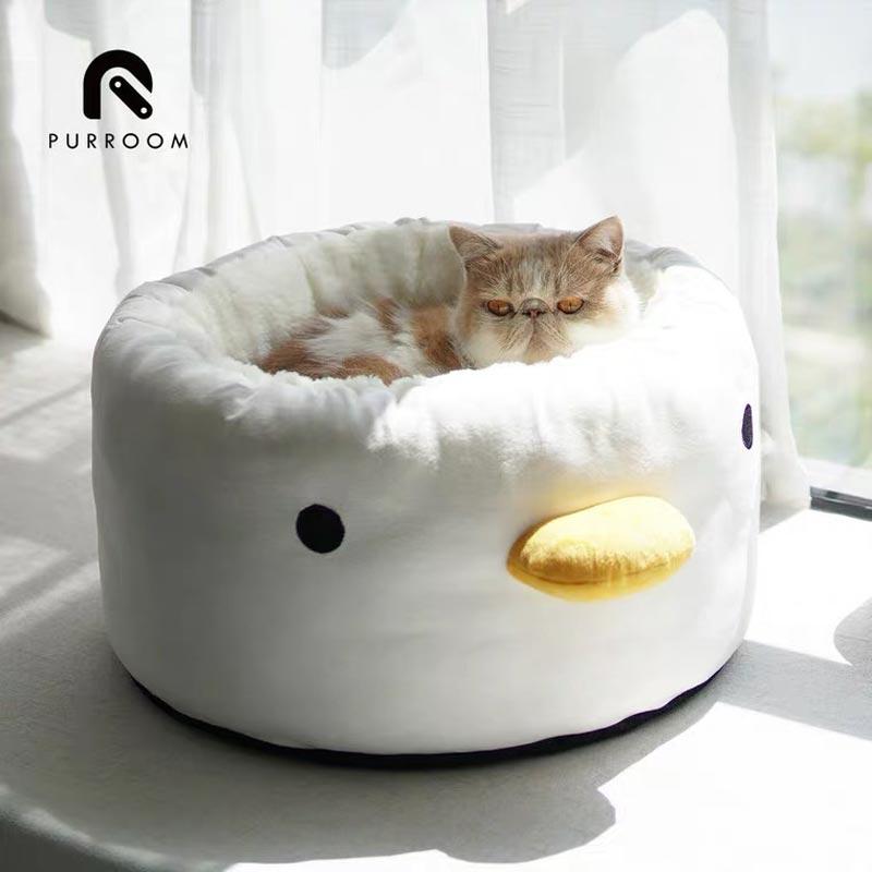 Purroom Little Chick Plush Pet Bed - CreatureLand