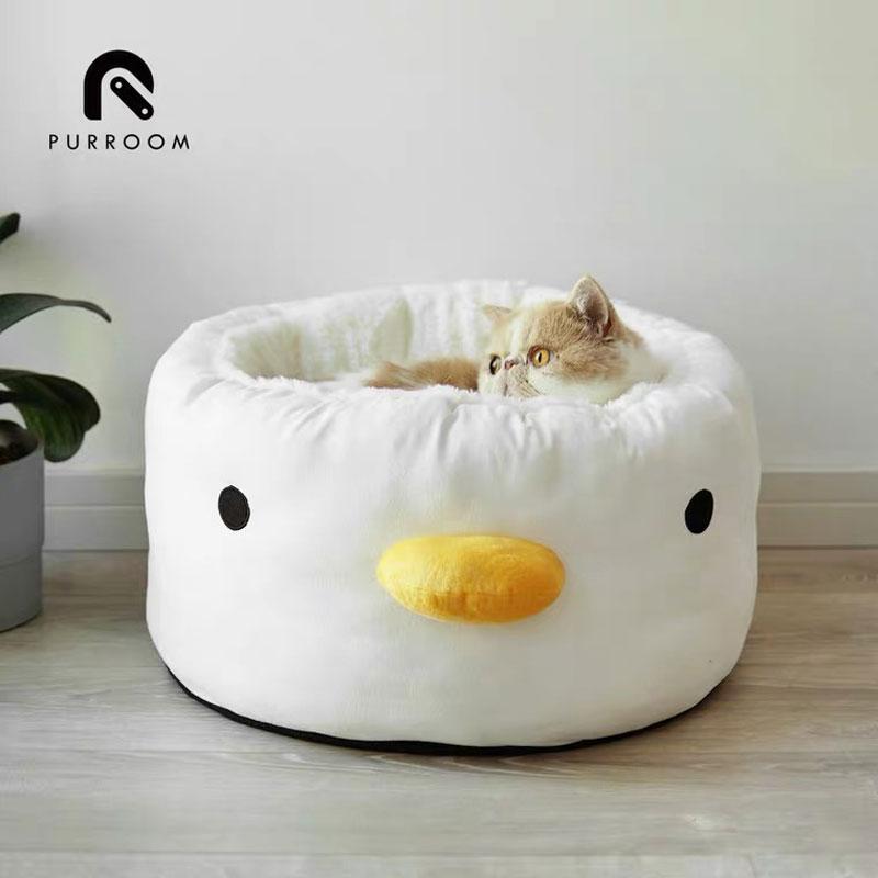 Purroom Little Chick Plush Pet Bed - CreatureLand