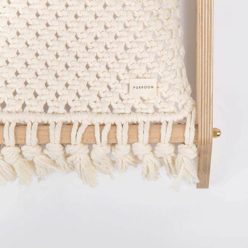 Purroom Macrame Hammock Pet Bed - CreatureLand