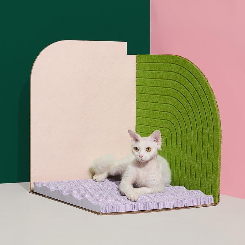 Purrre 3-Dimensional Cat Scratcher (2 Colours) - CreatureLand