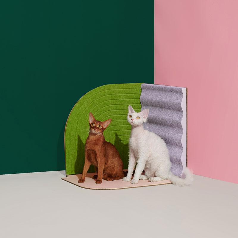 Purrre 3-Dimensional Cat Scratcher (2 Colours) - CreatureLand