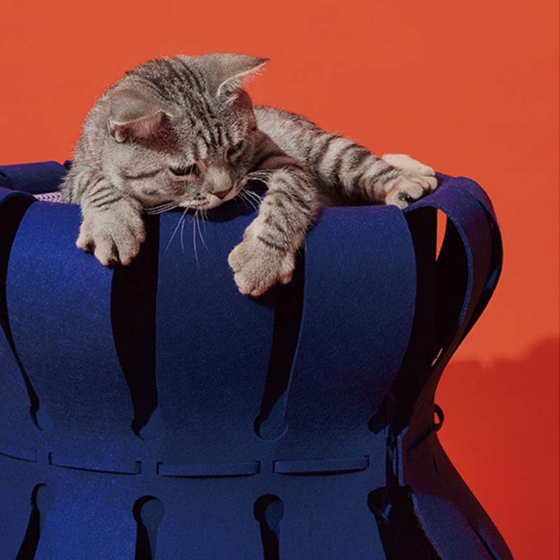 Purrre Fortress Traveller Cat House with Scratcher (2 Colours) - CreatureLand