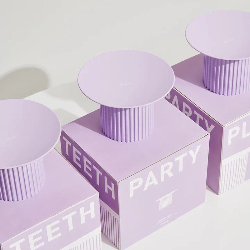 Purrre Teeth Party Elevated Feeders - Ultra Violet - CreatureLand