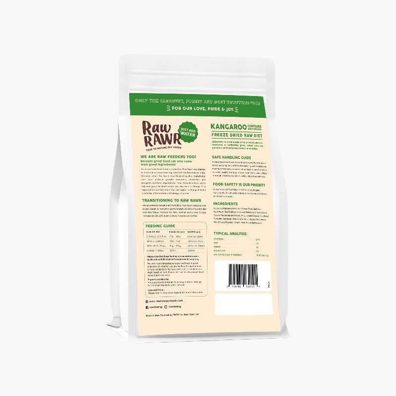 Raw Rawr 10% OFF: Freeze Dried Raw Diet - Kangaroo & Beef (2 Sizes) - CreatureLand