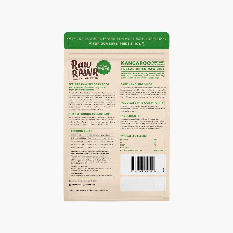 Raw Rawr 10% OFF: Freeze Dried Raw Diet - Kangaroo & Beef (2 Sizes) - CreatureLand