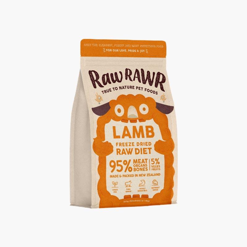 Raw Rawr 10% OFF: Freeze Dried Raw Diet - Lamb (2 Sizes) - CreatureLand