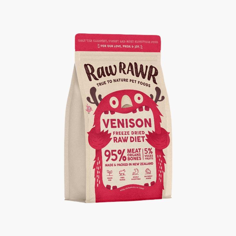 Raw Rawr 10% OFF: Freeze Dried Raw Diet - Venison (2 Sizes) - CreatureLand