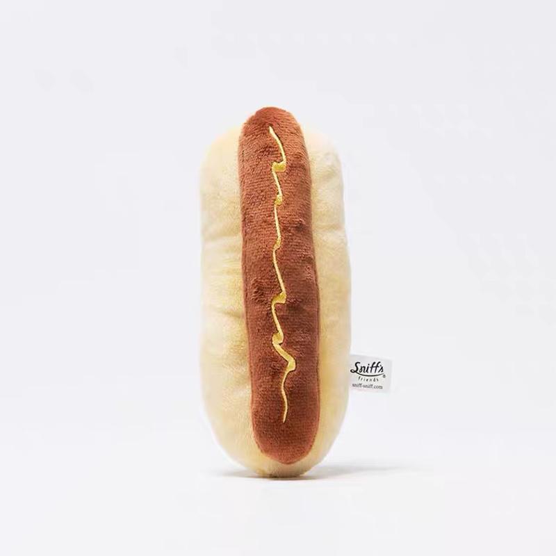 Sniff's Friends Hotdog Bun Dog Toy - CreatureLand