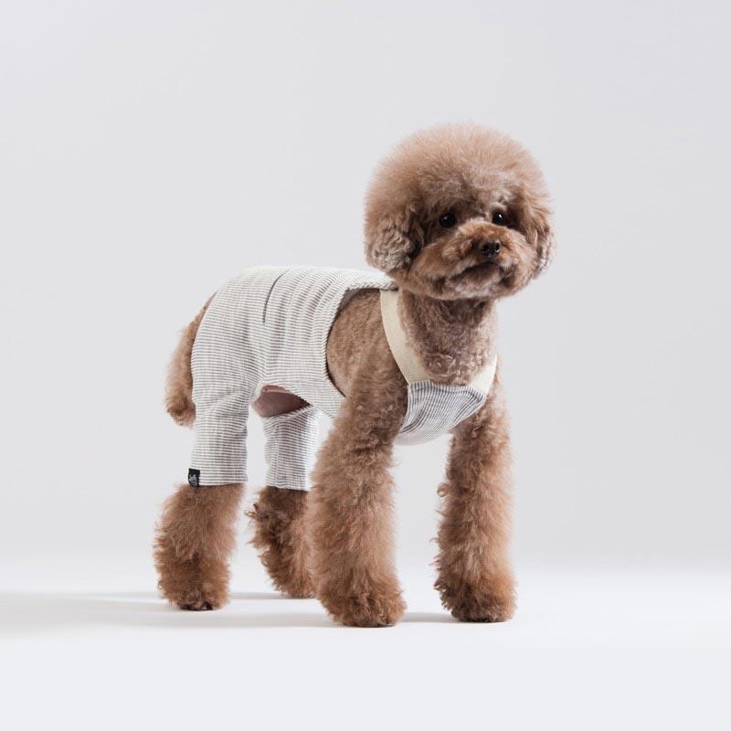 Sniff's Friends Stripe Overalls - Grey - CreatureLand