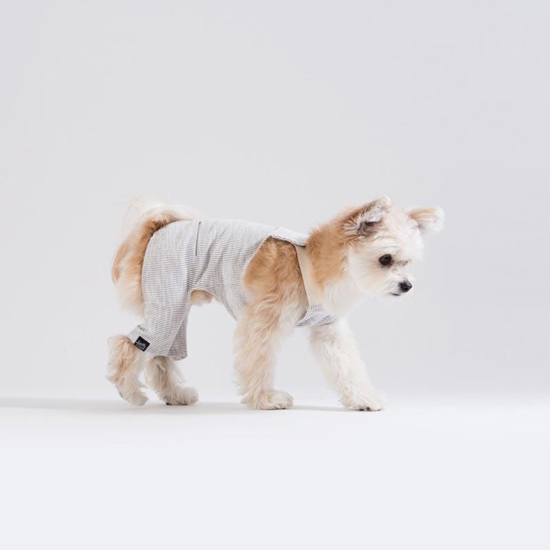 Sniff's Friends Stripe Overalls - Grey - CreatureLand