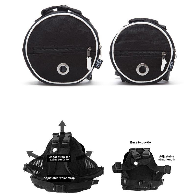 Sniff's Friends Tambourine Harness Backpack - Black - CreatureLand