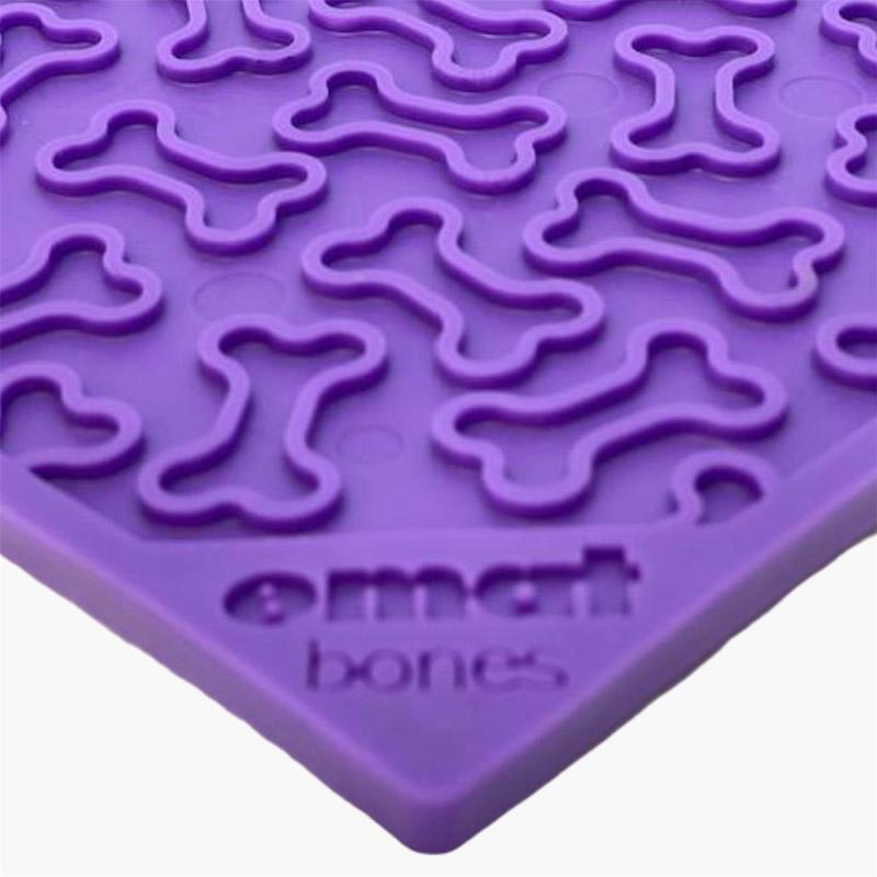 Sodapup Enrichment Licking Mat - Bones (Purple) - CreatureLand