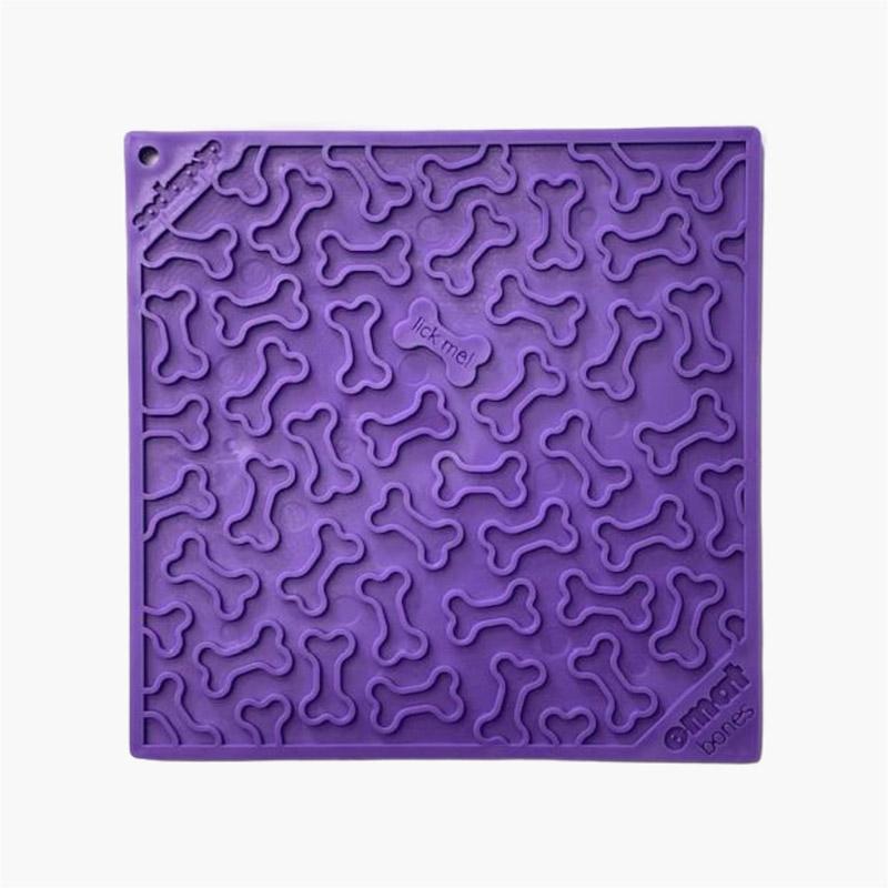 Sodapup Enrichment Licking Mat - Bones (Purple) - CreatureLand