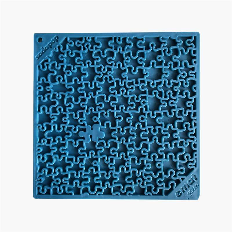 Sodapup Enrichment Licking Mat - Jigsaw (Blue) - CreatureLand