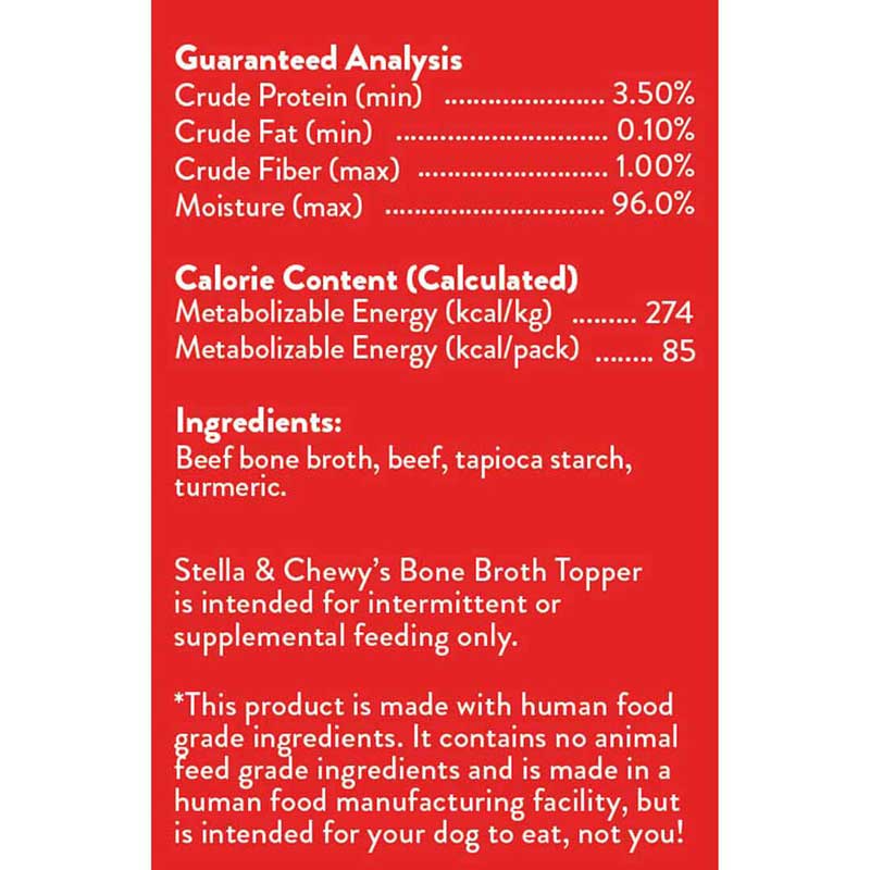 Stella & Chewy's Broth Topper | Grass-Fed Beef (11 fl oz) - CreatureLand