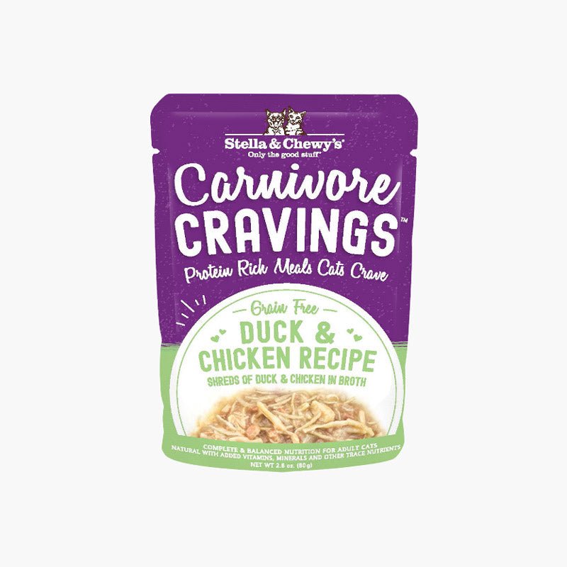 Stella Chewy s Carnivore Cravings Pouch Duck Chicken In Broth CreatureLand