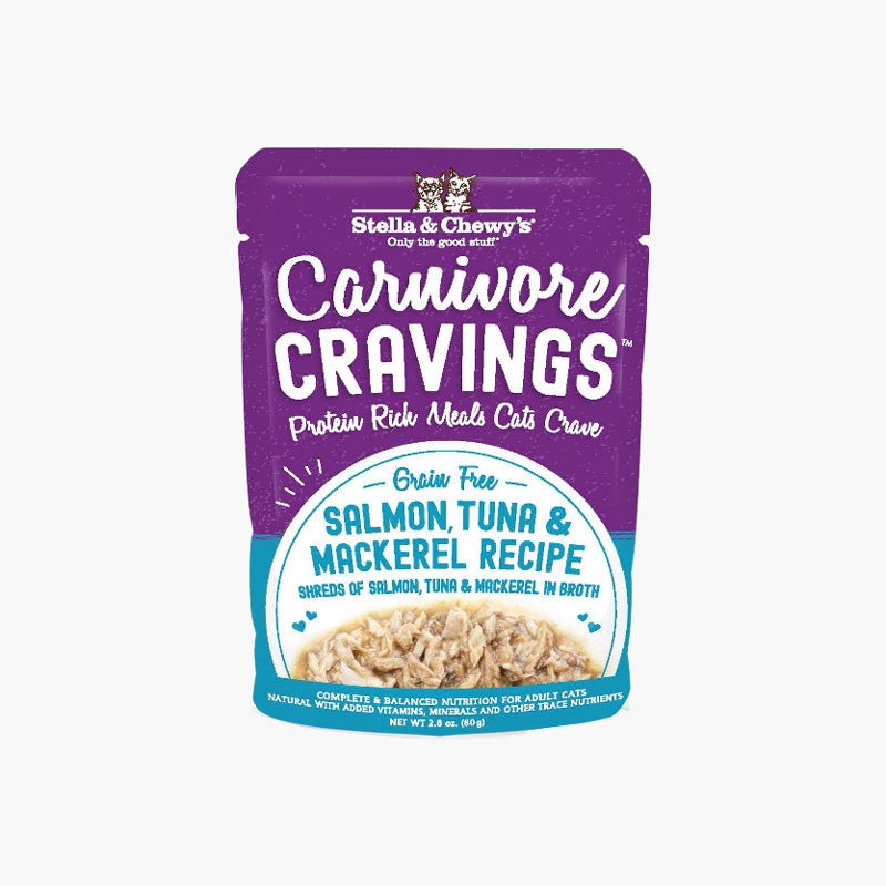 Stella & Chewy's Carnivore Cravings Pouch - Salmon, Tuna & Mackerel ( 2.8oz ) - CreatureLand