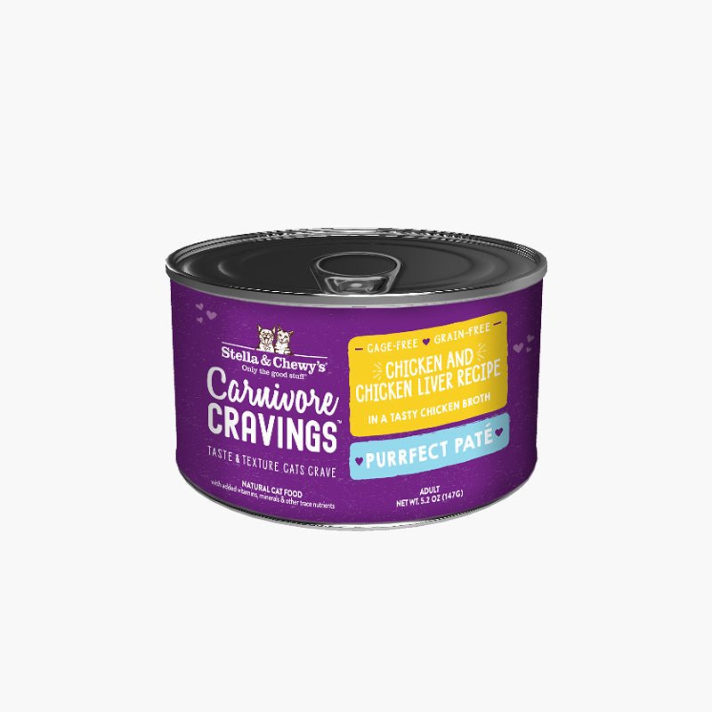 Stella & Chewy's Carnivore Cravings Purrfect Pate - Chicken & Chicken Liver in Broth (5.2oz) - CreatureLand