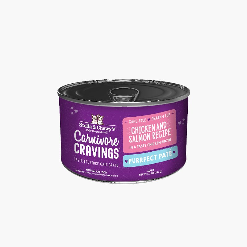 Stella & Chewy's Carnivore Cravings Purrfect Pate - Chicken & Salmon in Broth (5.2oz) - CreatureLand