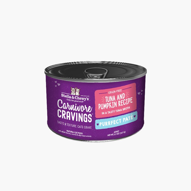 Stella & Chewy's Carnivore Cravings Purrfect Pate - Tuna & Pumpkin in Broth (5.2oz) - CreatureLand