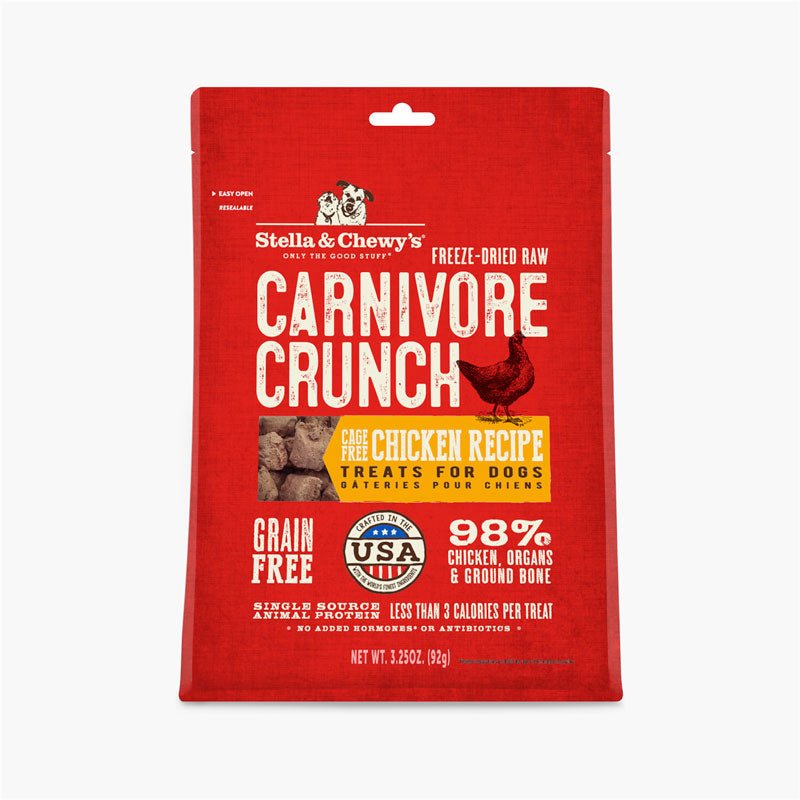 Stella & Chewy's Carnivore Crunch | Chicken Freeze-Dried Raw Dog Treats (3.25oz) - CreatureLand