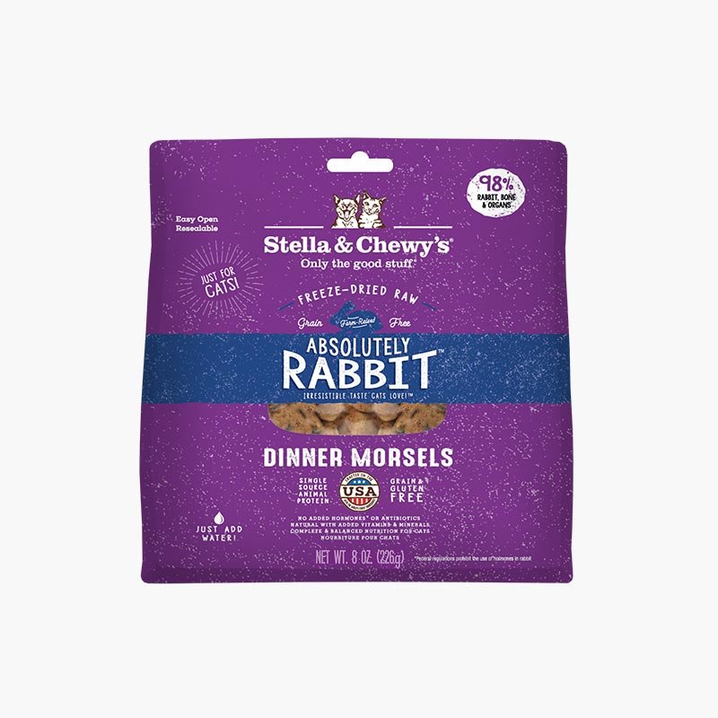 Stella & Chewy's Freeze Dried Dinner Morsels - Absolute Rabbit - CreatureLand