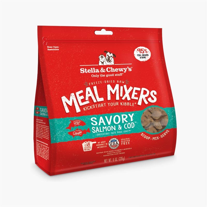 Stella & Chewy's Freeze-Dried Meal Mixers | Savoury Salmon & Cod (2 Sizes) - CreatureLand