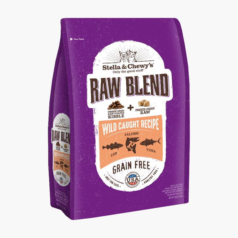 Stella and chewy 2024 kibble raw blend