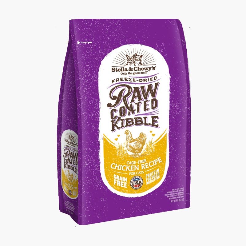 Freeze dried 2025 raw coated kibble