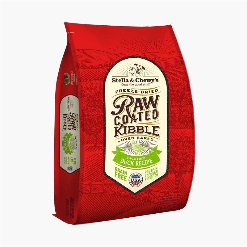 Stella & Chewy's Freeze-Dried Raw Coated Kibble | Cage-Free Duck (2 Sizes) - CreatureLand