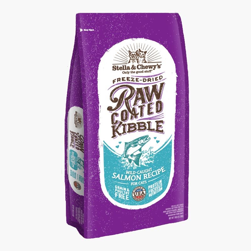 Stella & Chewy's Freeze-Dried Raw Coated Kibble | Wild-Caught Salmon (2 Sizes) - CreatureLand