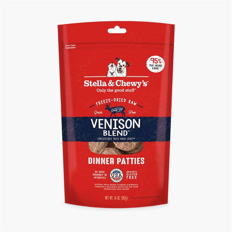 Stella & Chewy's Freeze-Dried Raw Dinner Patties | Venison Blend (14oz) - CreatureLand
