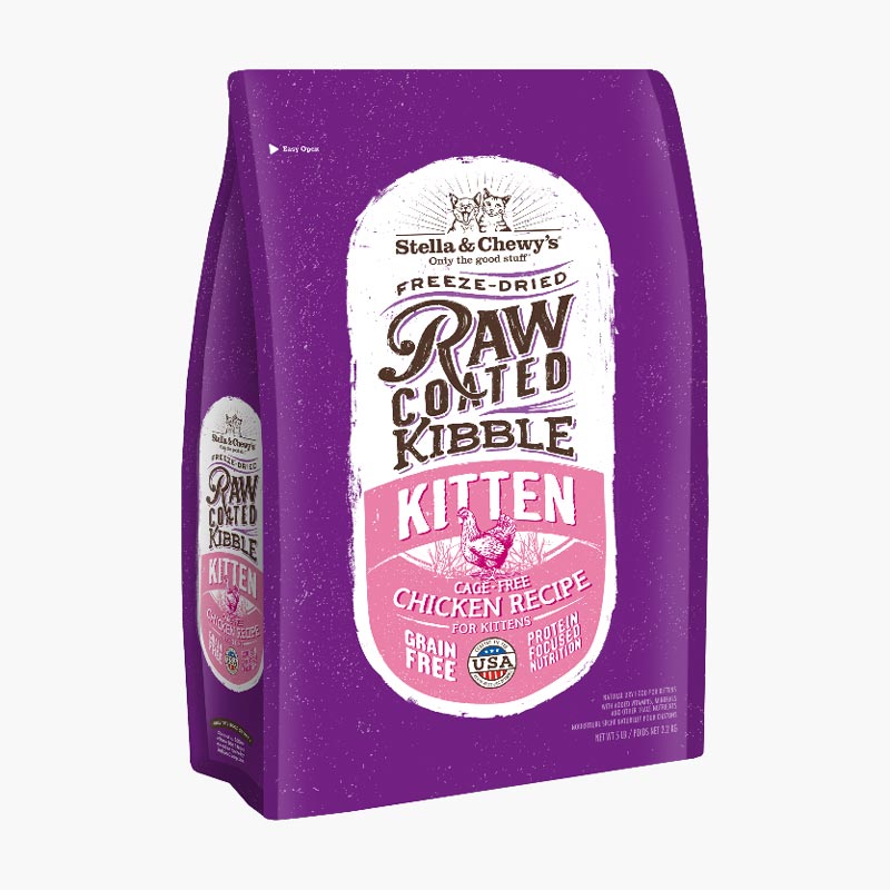 Stella & Chewy's Kitten Freeze-Dried Raw Coated Kibble | Cage Free Chicken (5lb) - CreatureLand