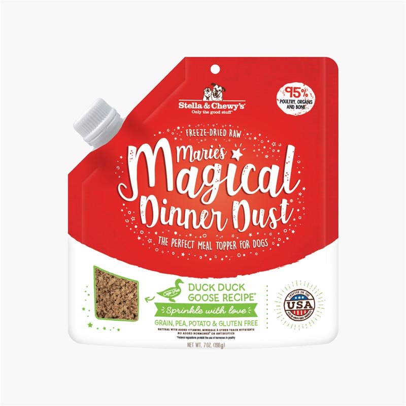Stella & Chewy's Marie’s Magical Dinner Dust | Duck Freeze-Dried Dog Food Topper (7oz) - CreatureLand