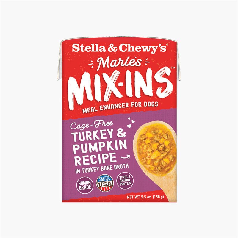 Stella & Chewy's Marie’s Mix-Ins | Cage-Free Turkey & Pumpkin Meal Enhancer (5.5oz) - CreatureLand