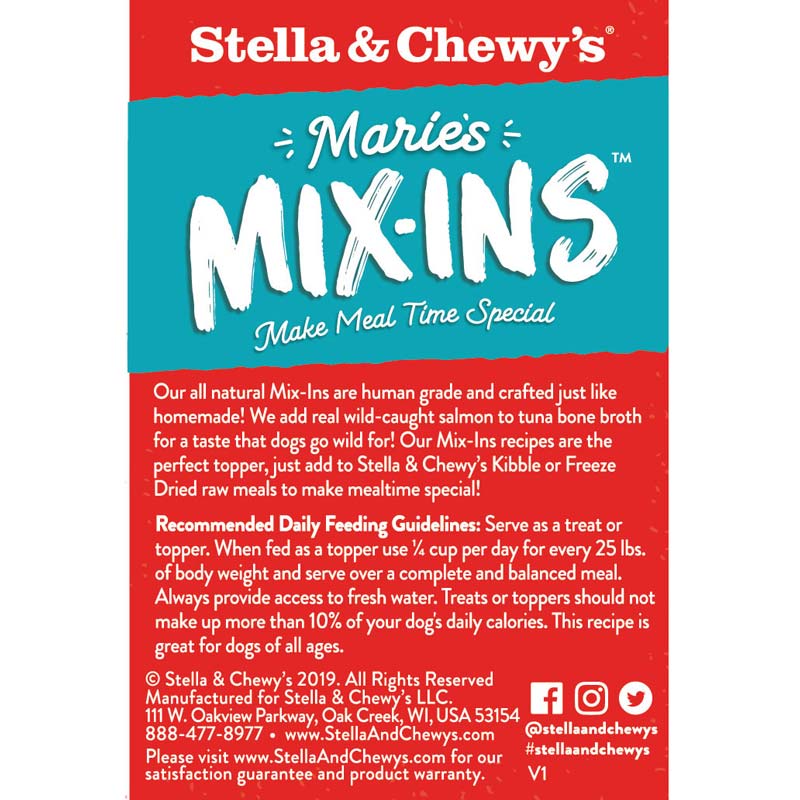 Stella & Chewy's Marie’s Mix-Ins | Wild-Caught Salmon & Pumpkin Meal Enhancer (5.5oz) - CreatureLand